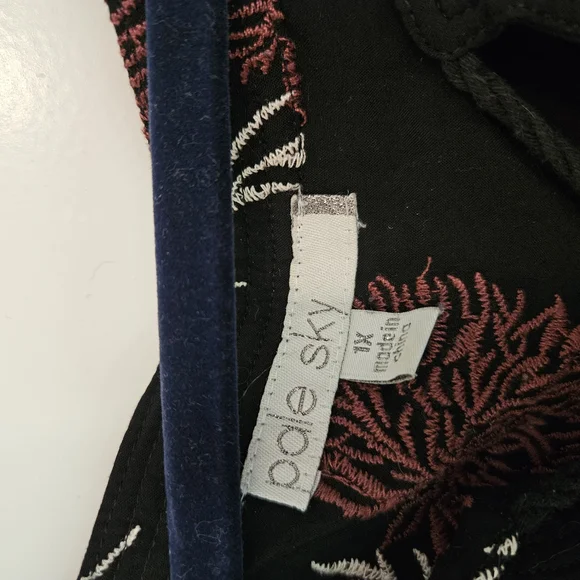 Floral Black and Red Womens Shirt - Picture 2 of 5